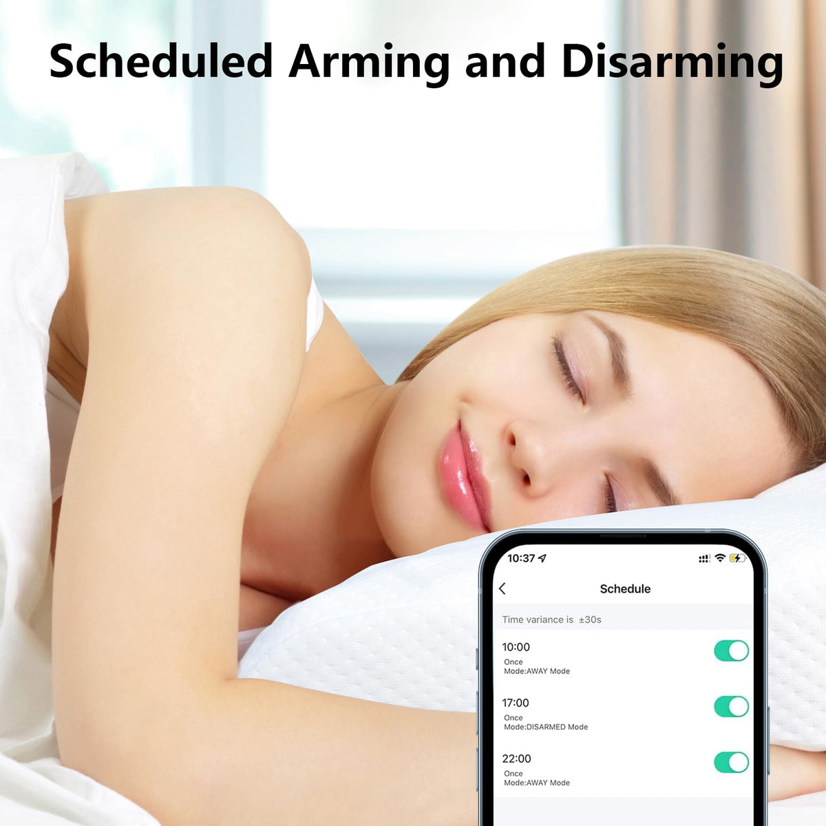 Home Security System, Wireless WiFi Tuya Smart Home Alarm System, No Monthly Fee, for Kids and Pet Safety, Compatible with Alexa and Google, for Apartment House Office, Villa(11 Pieces)