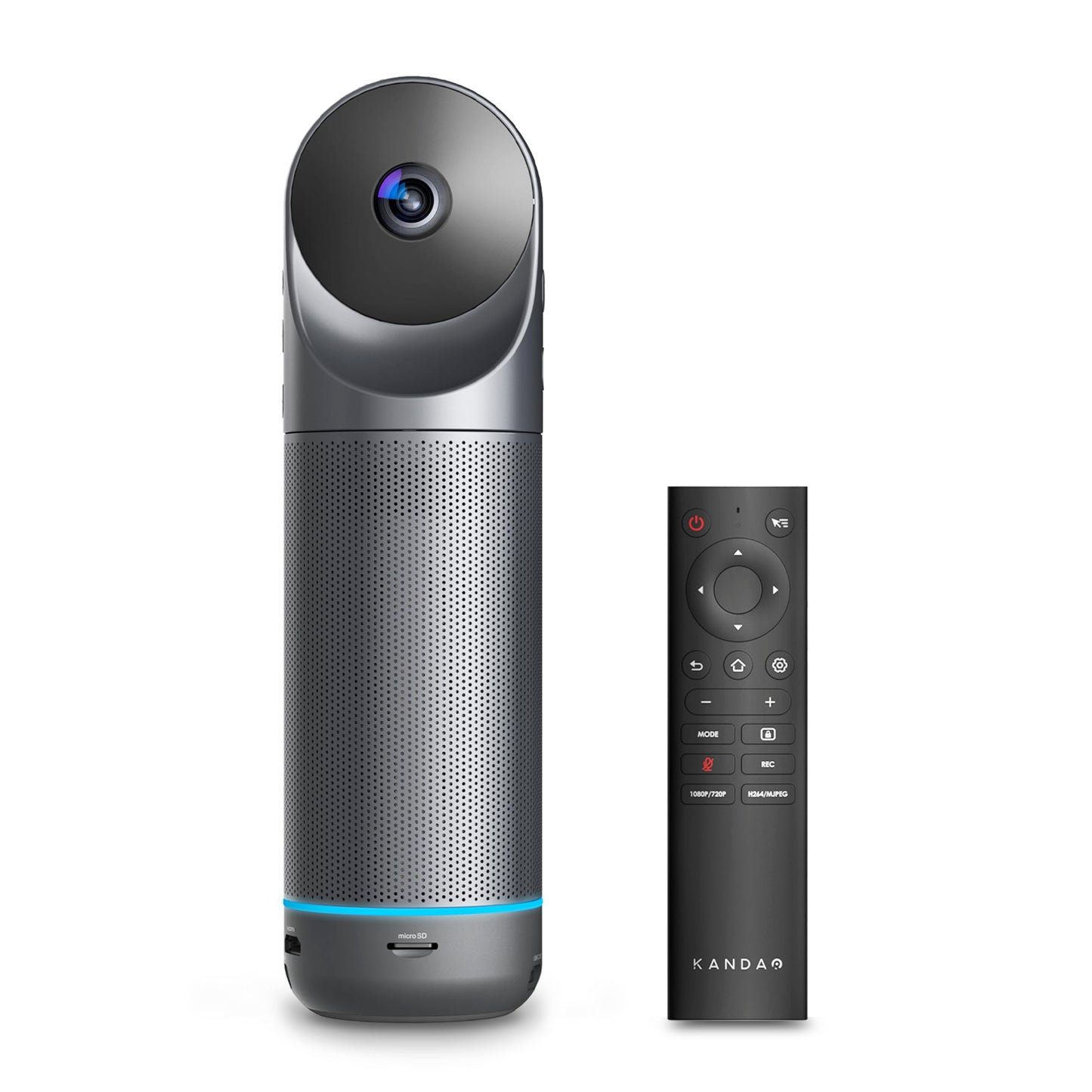 KanDao Meeting Pro 360-degree Video Conference Camera with Microphones and Speakers, AI Tracking, Smart Zooming, Automatic Focus, 4-in-one Standalone Meeting Room Camera System, Wi-fi/HDMI/USB