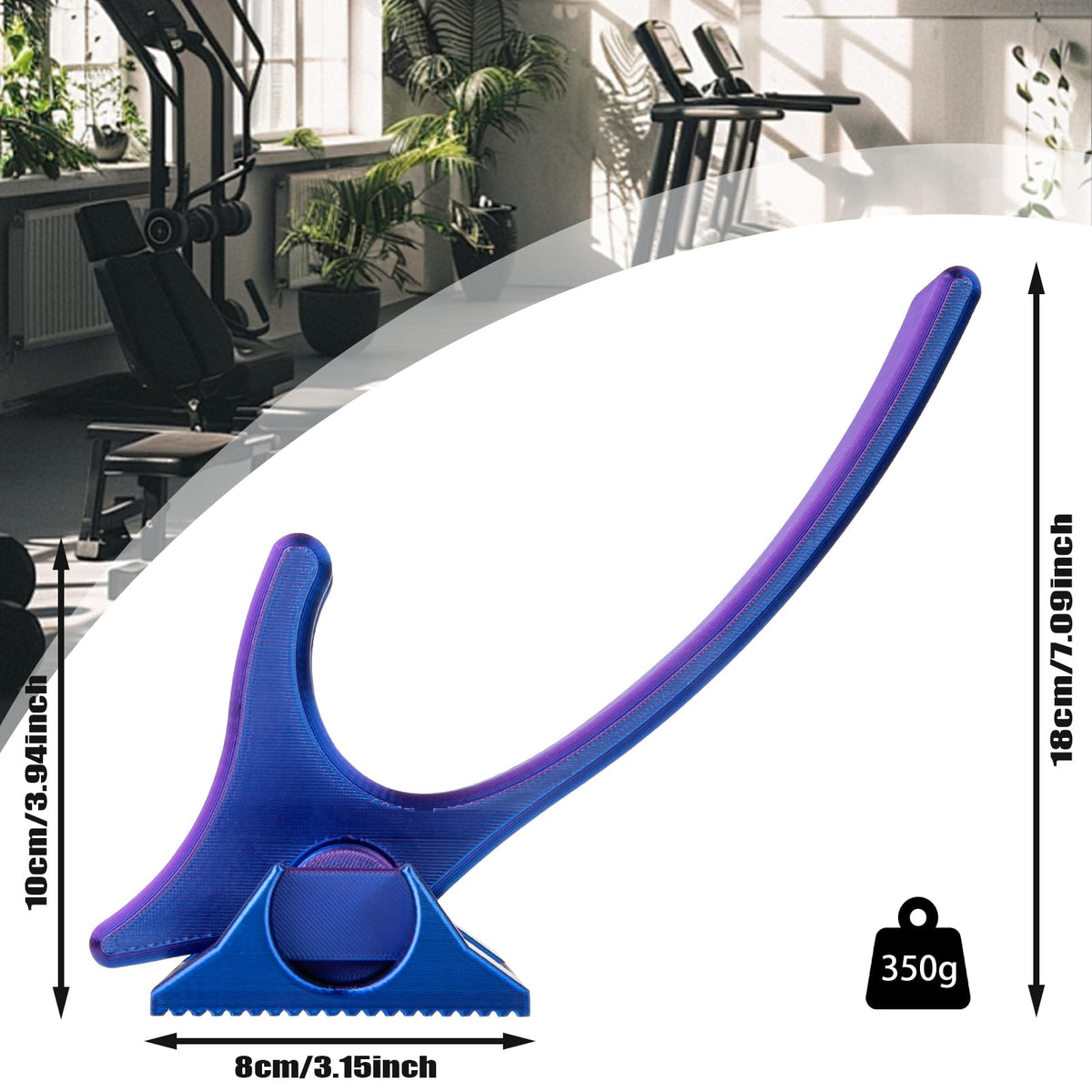 Hip Hook Psoas Release Tool – Deep Tissue Hip Flexor & Iliacus Massager for Sciatica, Back & Waist Pain Relief, Adjustable Trigger Point Self-Care Tool (Purple)