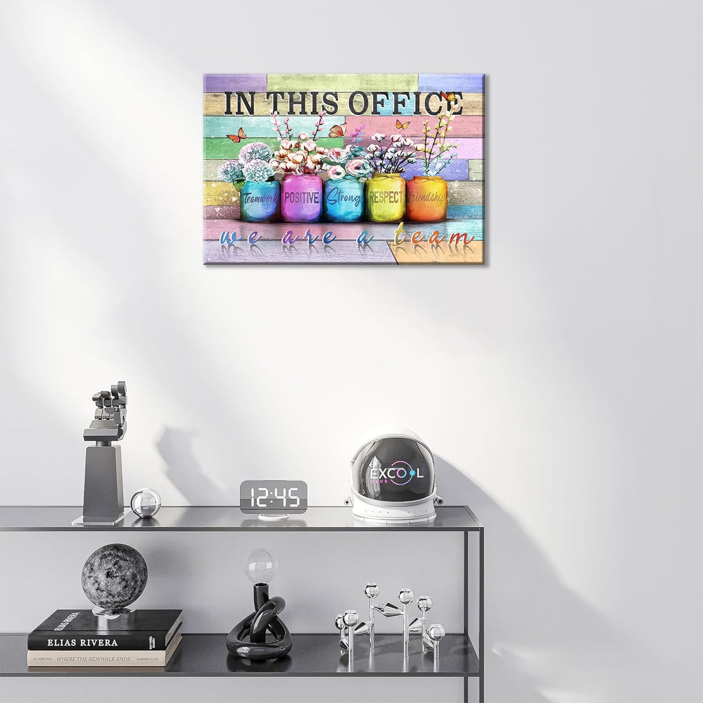 Inspirational Office Canvas Wall Art In This Office We Are A Team Motivation Human Resourcesflowers Inspirational Quotes Phrases Poster Framed Wall Art Team Motivational Quotes Team Decor 12x16 In