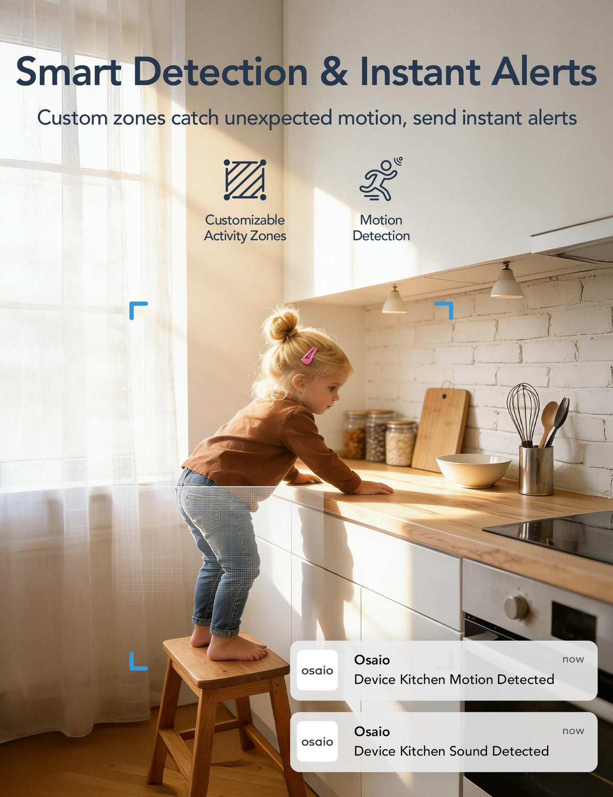 GNCC 2K Cameras for Home Security-2.4/5Ghz WiFi Indoor Camera with 360° Motion Detection for Pet/Baby/Nanny/Dog 2-Way Audio, Night Vision, 24/7 SD Card Storage, Cloud Storage, Works with Alexa, 4 Pcs