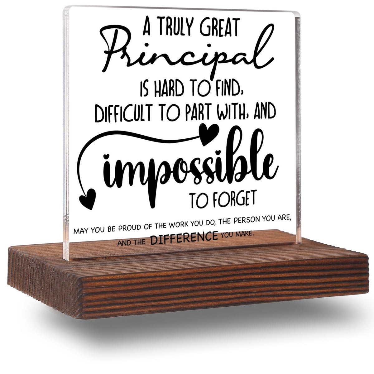 Principal Office Decor, Principal Gifts for Women Men, Principal Appreciation Thank You Gifts Desk Decorations Decorative Signs Plaques ABC78