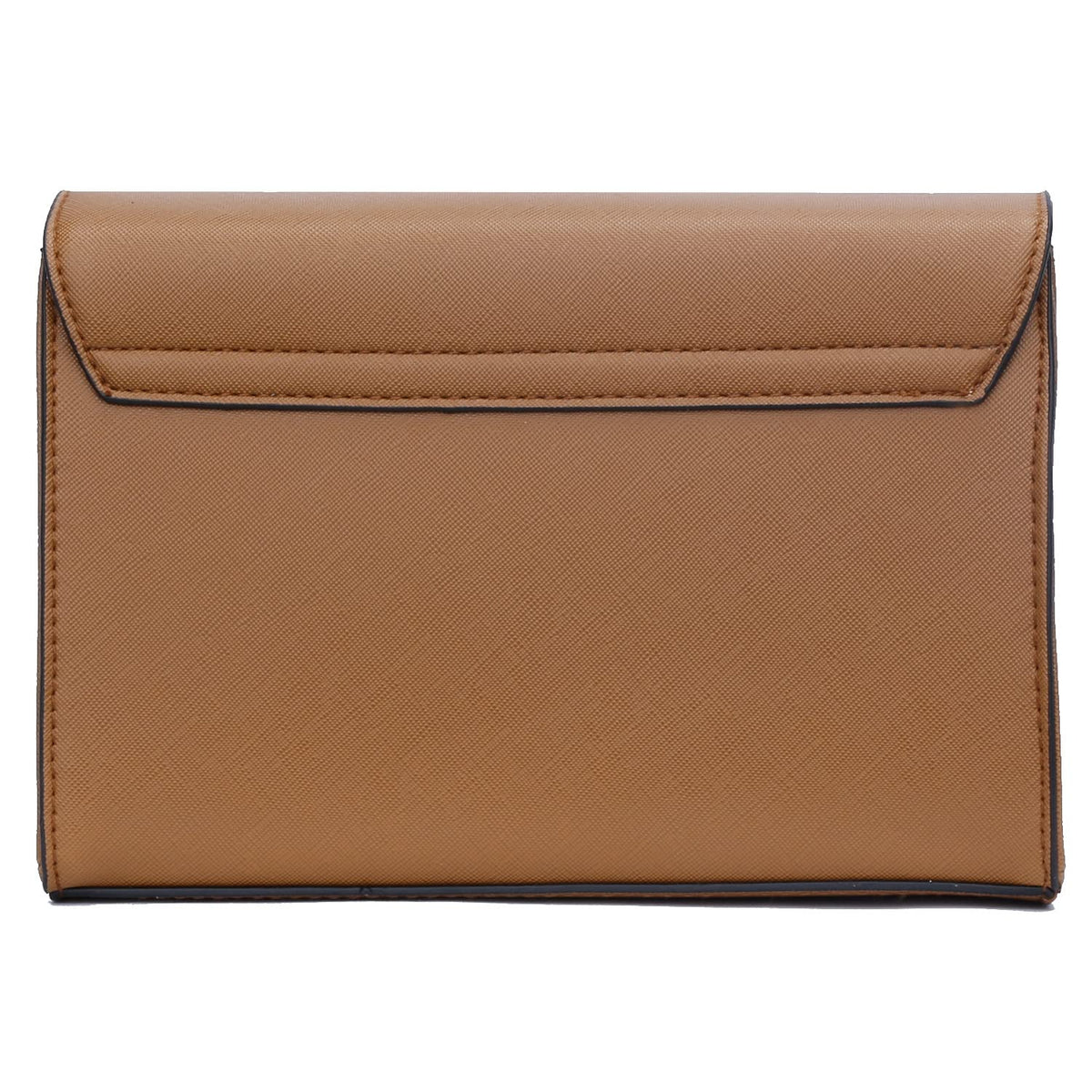 KKXIU Women Elegant Faux Leather Evening Envelope Clutch Purse Foldover Bags for Party Wedding Prom (A-Brown)