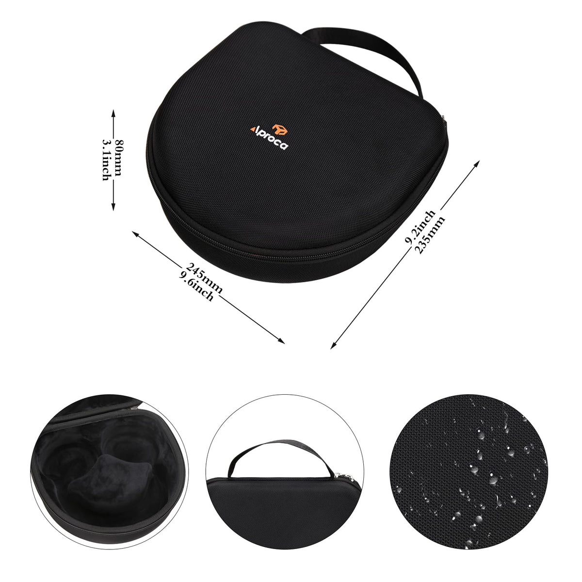 Aproca Case Compatible with Anker Soundcore Space One Active Noise Cancelling Headphones, Portable Hard Storage Bag for Accessories (Case Only)