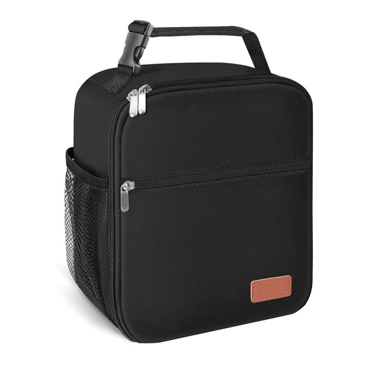 HABOPET Lunch Box for Men & Women Durable Lunch Bag for Adults Reusable Small Lunchbox Black