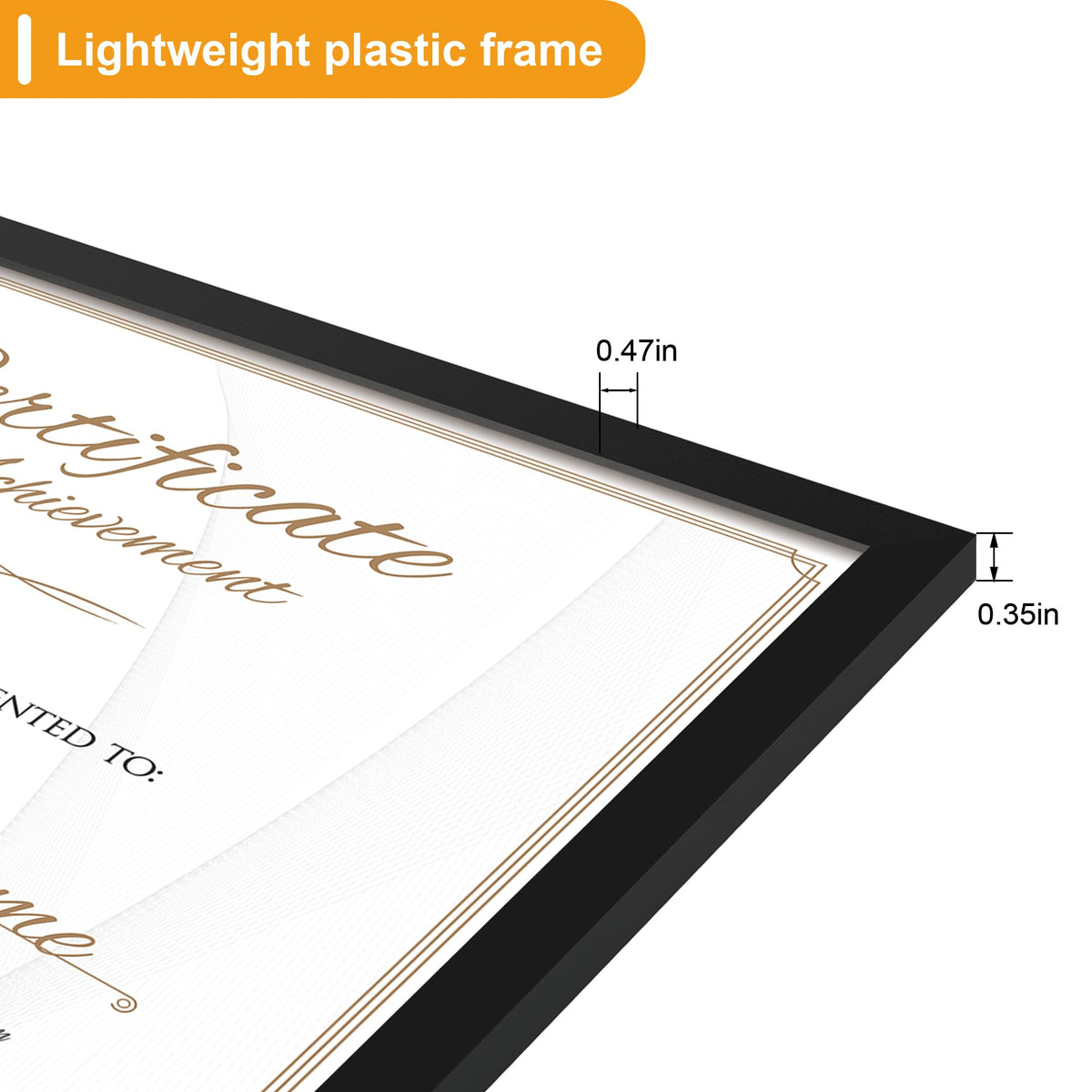 THKRLOF 8.5x11 Picture Frame Certificate Frame 16 Pack, 8.5 by 11 Bulk Multi Document Certificate Diploma Award Frames for Wall Hanging or Tabletop Display, Black