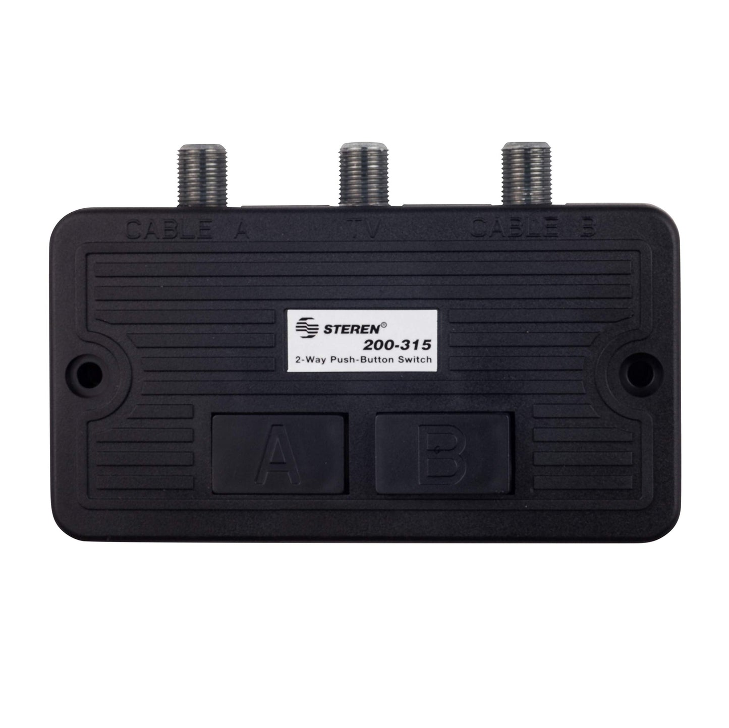 STEREN Network Switch - Coax Splitter 2 Way - Antenna Splitter - Manual Transfer Switch - Coax Cable Splitter 2 Way - Coaxial Cable Adapter for TV - 2 Way Coax AB Switch for TV - 1 Pack 200-315