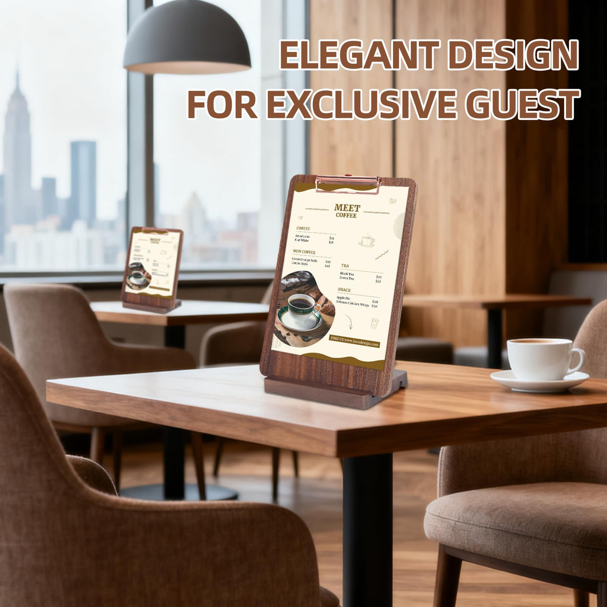 Reaeng Wood Clipboard with Stand, Walnut Solid Wood Clipboard 12.6×8.7", Classroom Essentials & Teacher Gifts, Desk Clipboard Holder for Office & Home