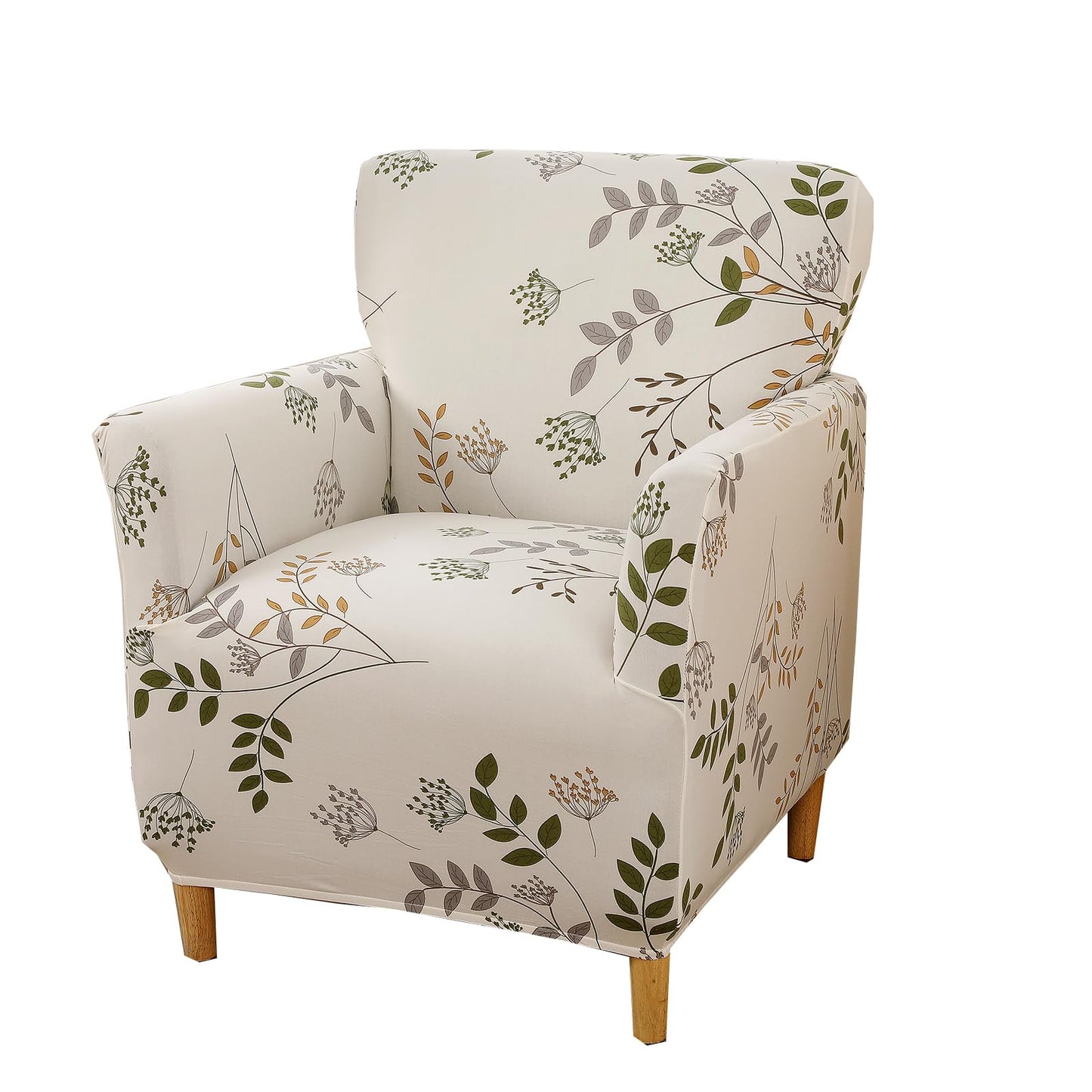 CRFATOP Stretch Mid Century Modern Armchair Slipcover 1-Piece Printed Accent Chair Covers with Arms Soft Waterproof Chair Slipcovers for Living Room Furniture Protector Office Reception Reading,A05
