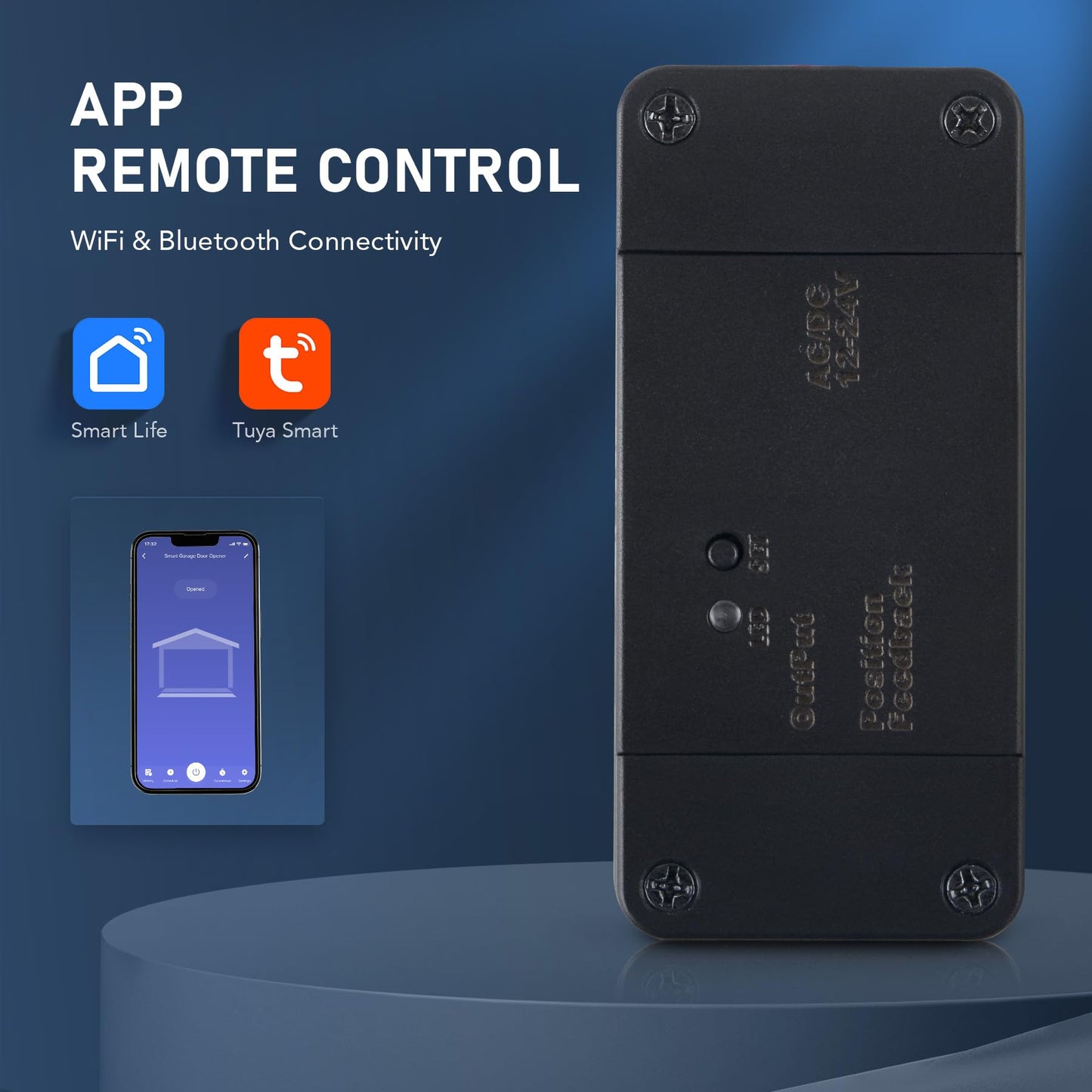 CO-Z WAM1 Remote Control for Bluetooth WiFi Gate Openers Smart Life App WiFi Controller, Universal Gate Remote Control Compatible with All Automatic Sliding Swing Gate Openers Garage Operator