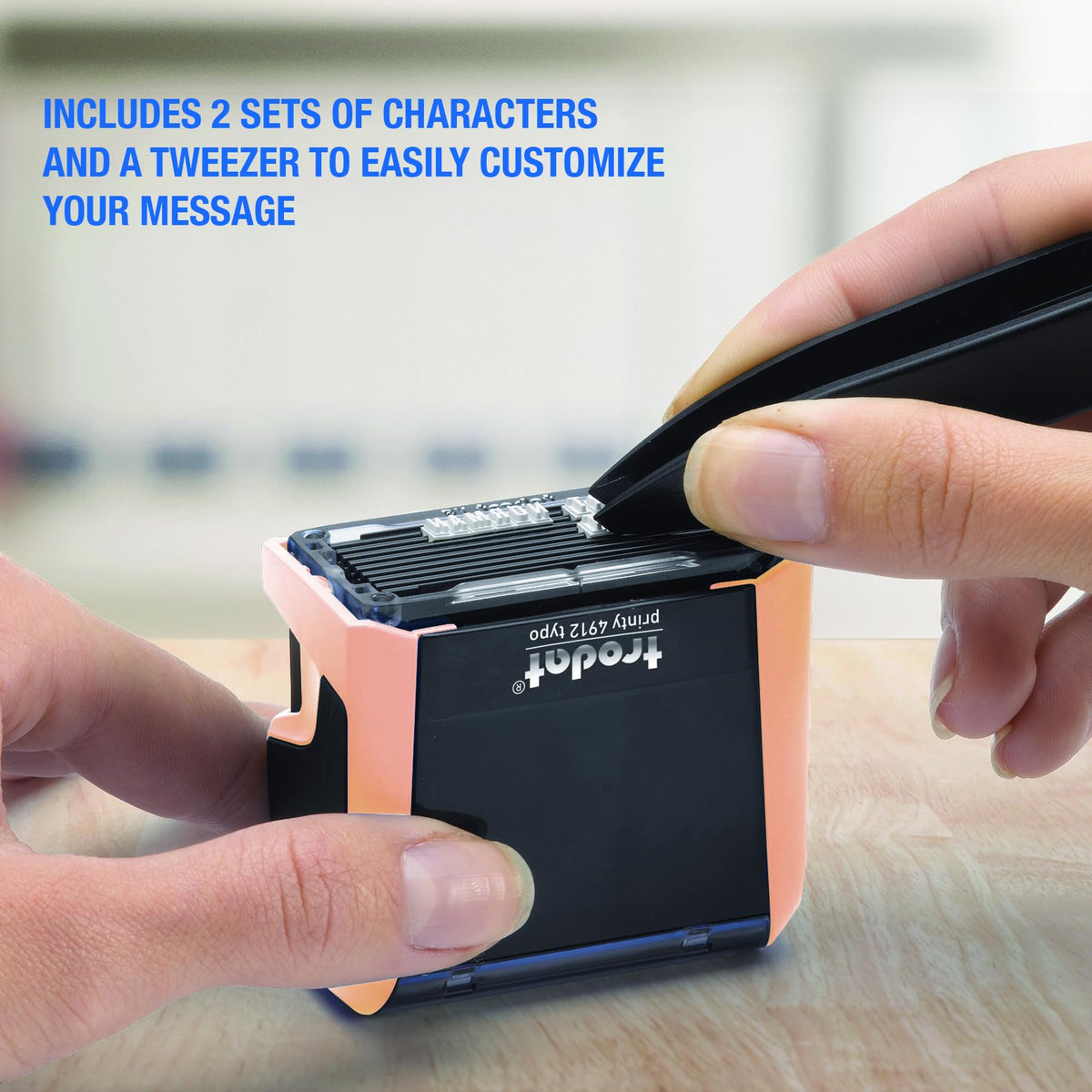Trodat Printy 4913 Self-Inking Do It Yourself (DIY) 5 Line Personalized Custom Message Stamp with Black Ink