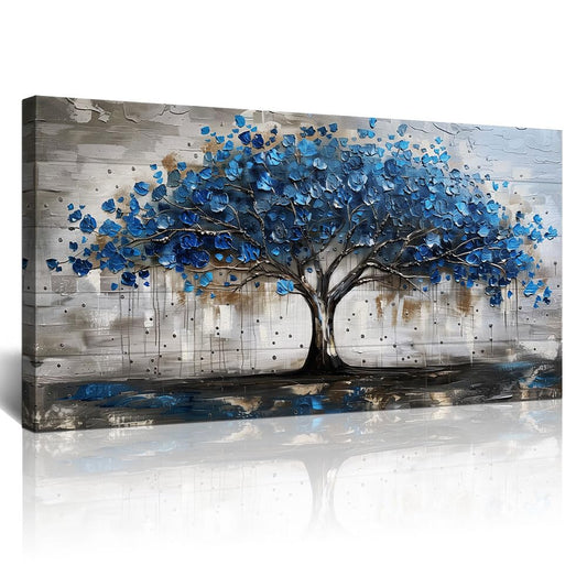 Lapremoly Framed Wall Decor For Living Room Wall Art For Office Bedroom Decor Tree Panoramic Landscape Wall Paintings Canvas Prints Textured Abstract Pictures Artwork Modern Home Decorations