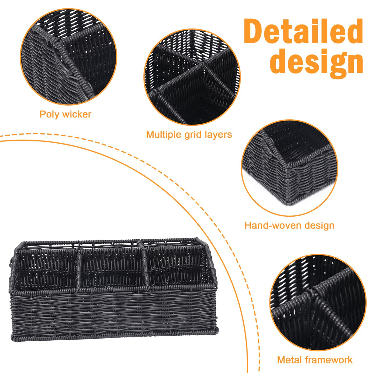 Snack Organizer with 5-Compartment Rack Snack Bar Station for Pantry Counter, Snack Storage Shelf with Removable Bins and Labels, Pantry Organizers and Storage for Kitchen or Office
