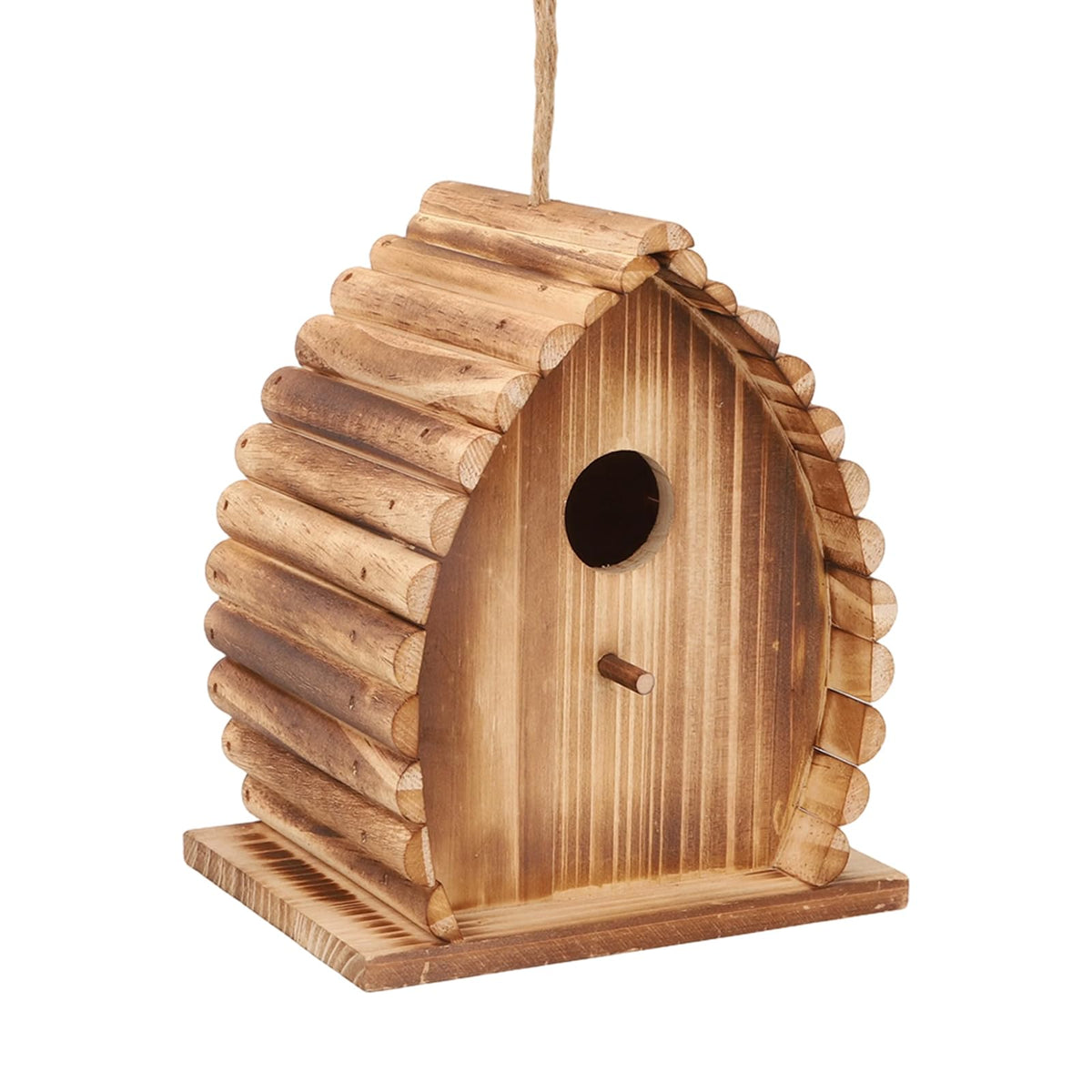 wyicwyp Bird House for Outside Hanging Natural Wooden Birdhouse