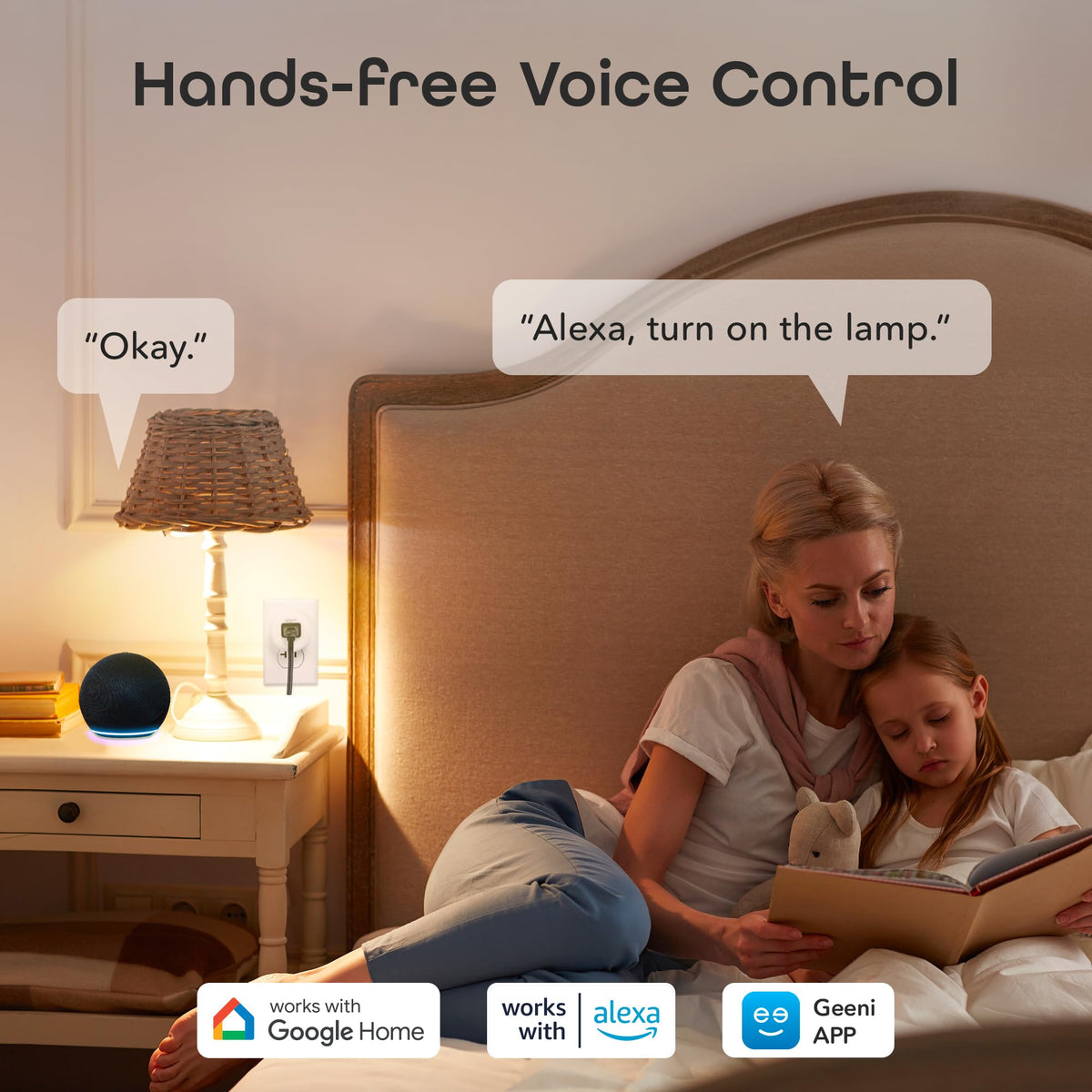 Geeni Dot Smart Plug with 2.4GHz WiFi Connectivity – 2-Pack Compact, Fire-Resistant Smart Outlet Plugs with Schedule & Timer – No Hub Needed, Supports Alexa & Google