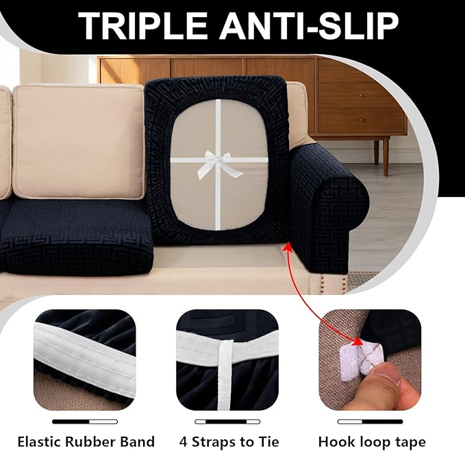 UNBBRRL Stretch Couch Backrest Cushion Cover