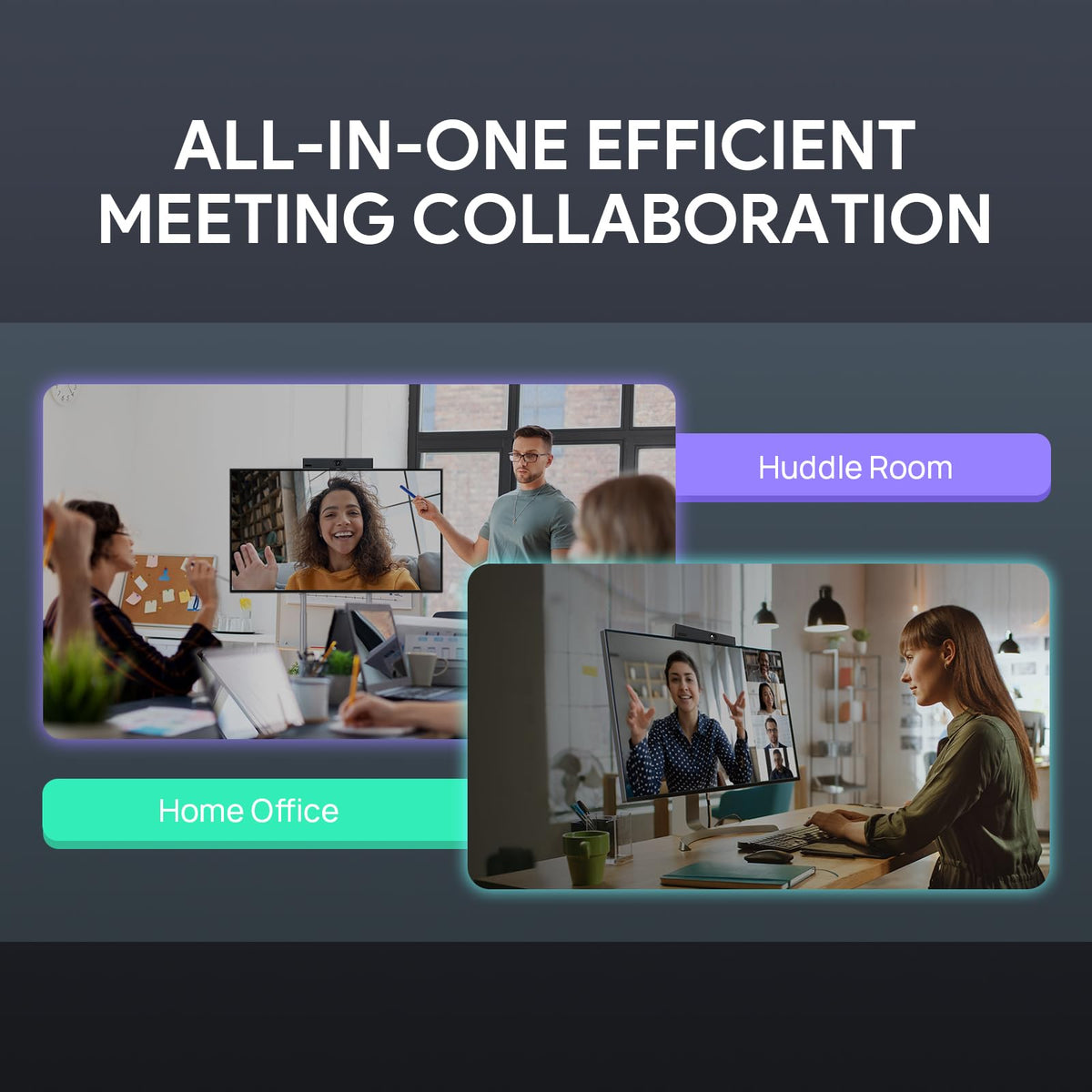 Yealink Video Conference Camera, 4K Webcam, 120° Ai Auto Framing, 8 Microphone Arrays & Speaker Tracking, Ai Noise Cancellation Teams Certified, Meetingbar A10 All-in-one Conference Room Camera System