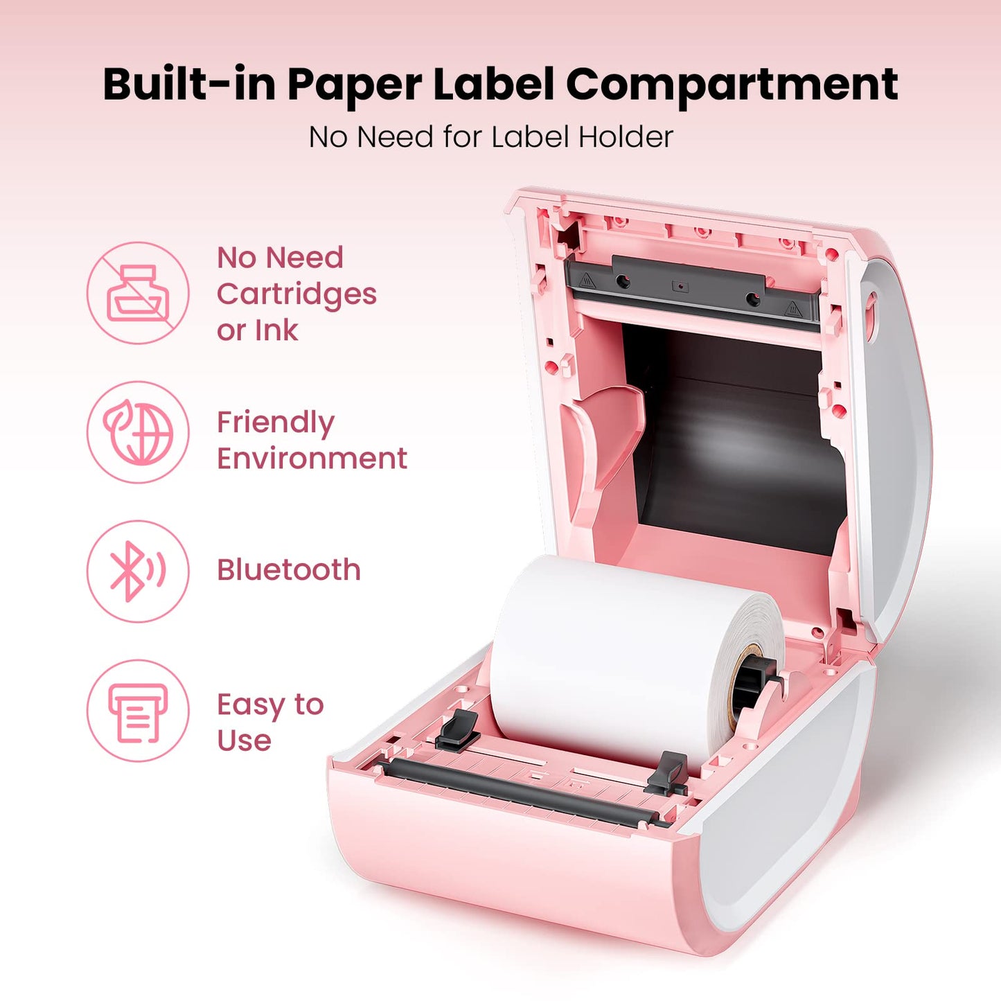 Omezizy Shipping Label Printer 4x6 - Thermal Label Printer for Small Business, Shipping Packages, Home, Office, Compatible with USPS, Shopify, Amazon, Tiktok