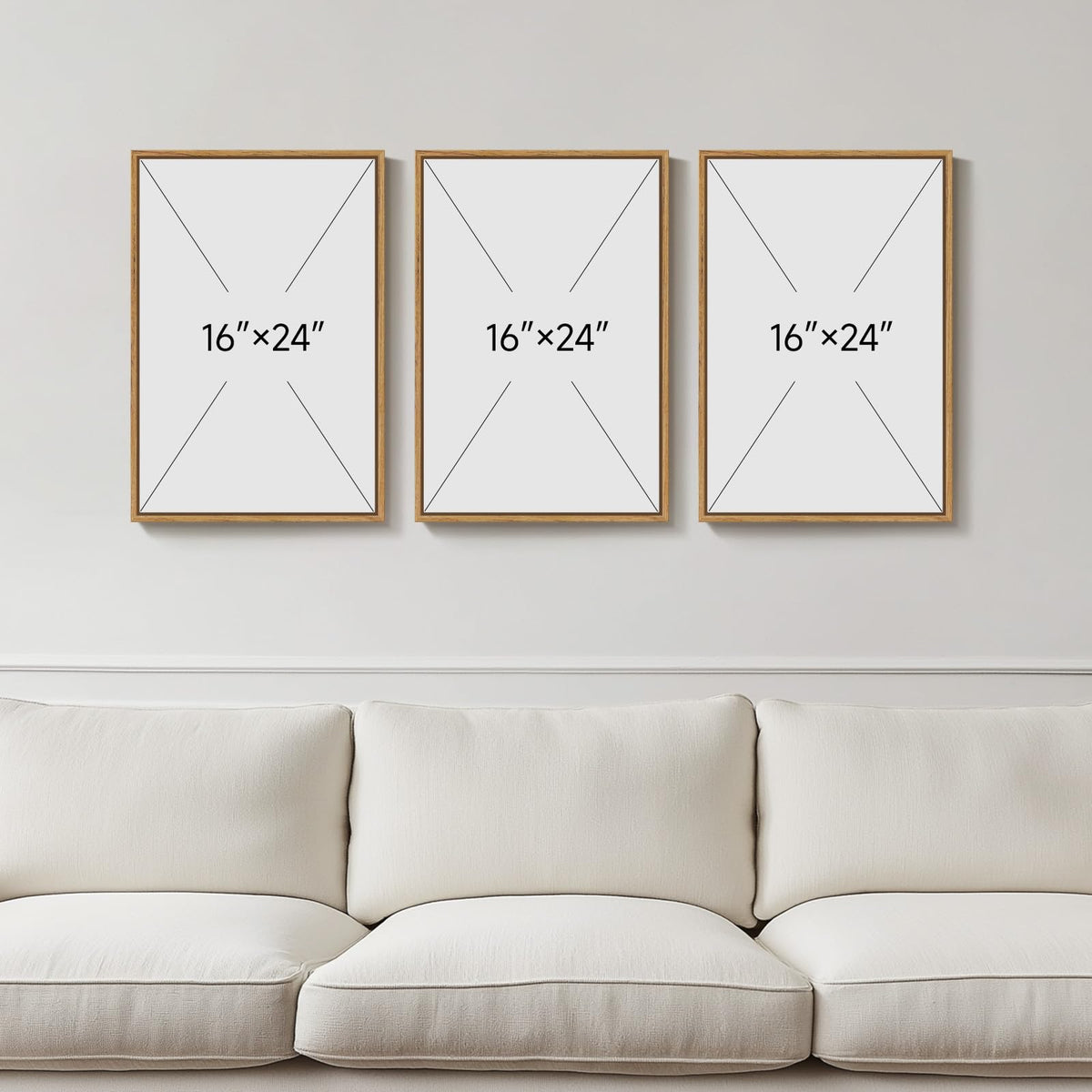 Framed Sun and Moon Boho Wall Art Bedroom, 3 Piece Abstract Minimalist Terracotta Canvas Painings Prints Artwork for Walls, Mid Century Modern Bohemian Pictures for Living Room Office Wall Decor, 16x24 Inch