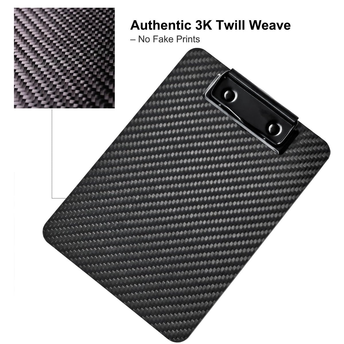 Carbon Fiber Clipboard 5x7 Inch – Mini Portable Writing Board for Pocket Use, Real 3K Carbon Fiber, Rigid & Ultra-Light, for Doctors, Outdoor Notes, Sketching, Field Work