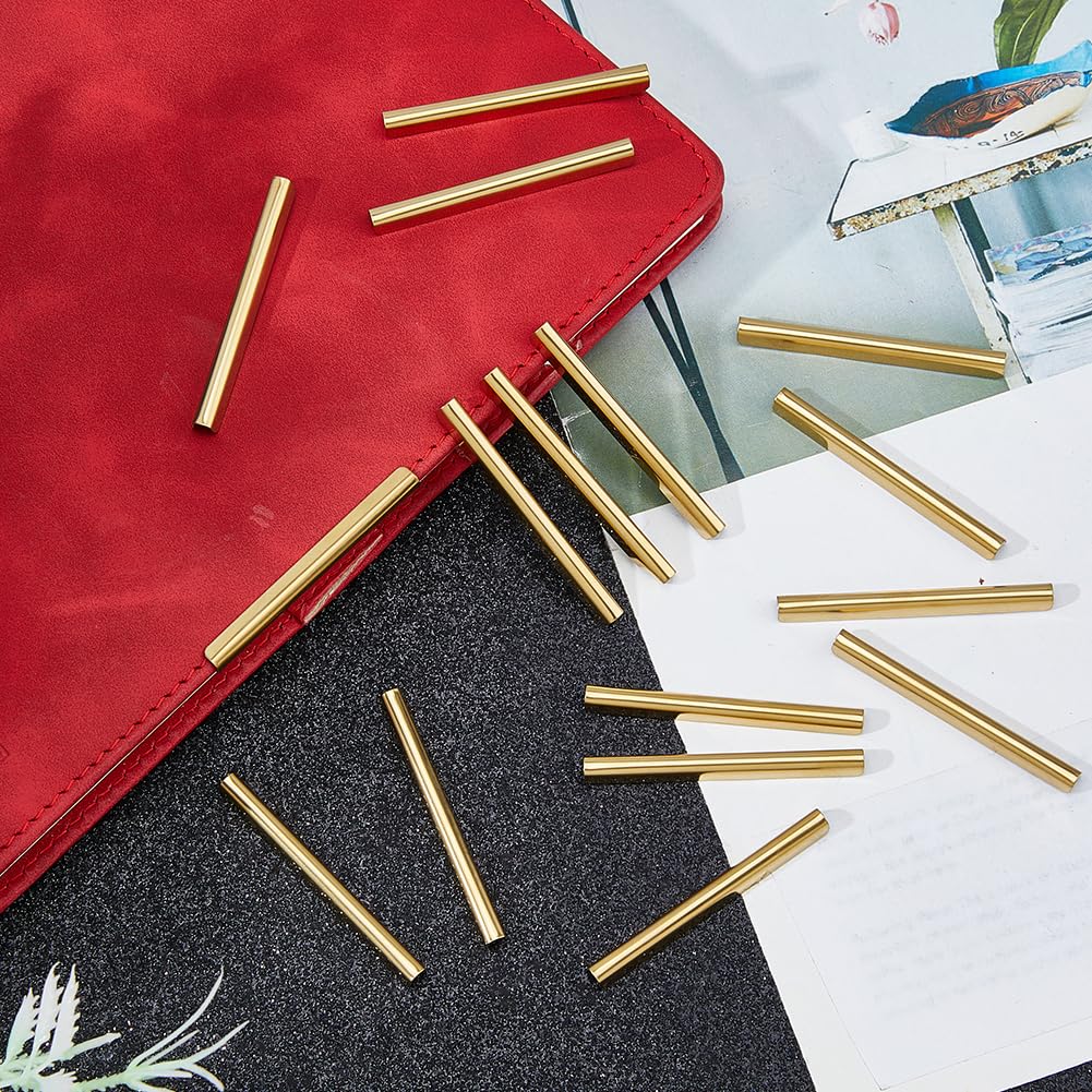 SUPERFINDINGS 30PCS Metal Book Corner Protector 430 Stainless Steel Notebook Edge Cover Scrapbooking Corner Protectors 50x5x4mm Golden Guard Edge Cover for Notebook Album Photo Frame, Slot: 4mm