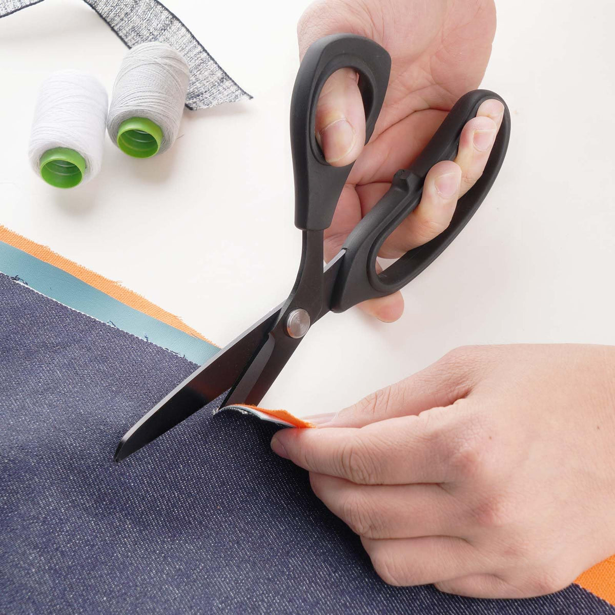 Zicolu Premium Proseries Sewing Fabric Scissors Bundle (10"/9"/6"), Black Office Scissors All Purpose, Sharp Titanium Coated Blade, Comfort Grip Soft Handles for Diy Craft, Paper, Art, School, Home
