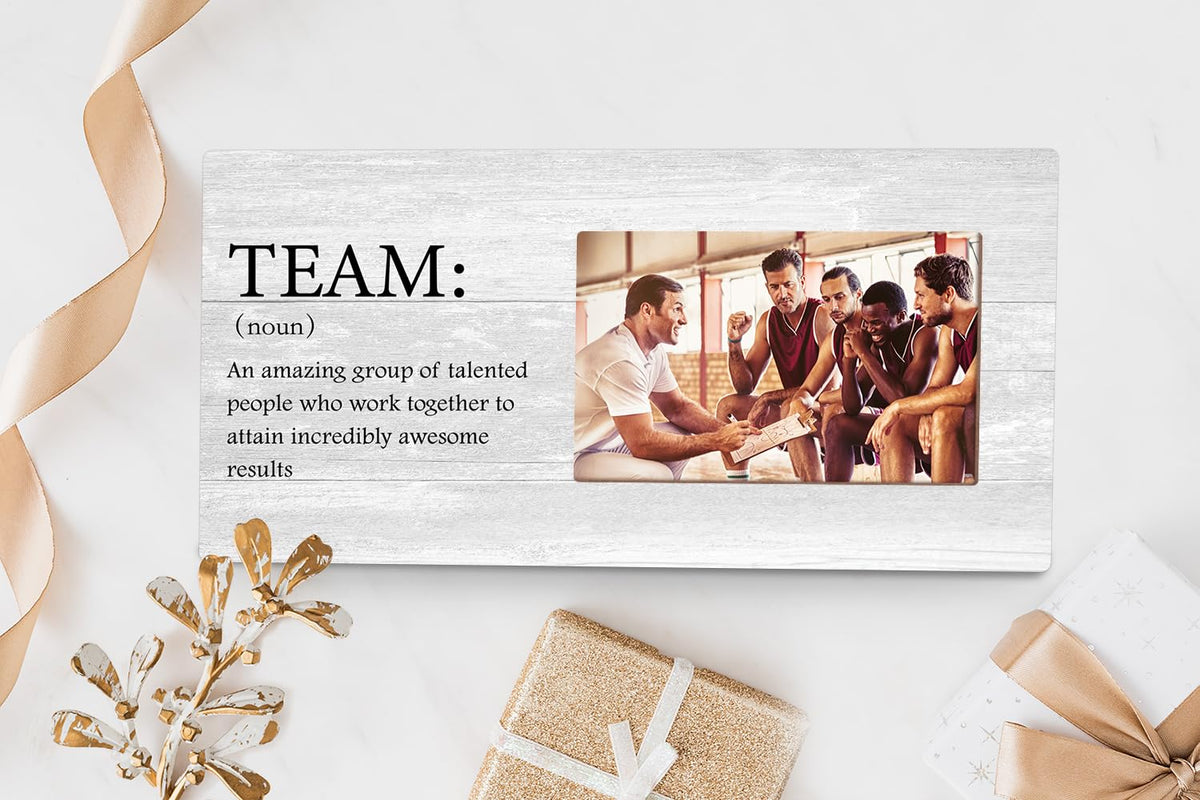 Orchroma Team Picture Frames,Best Team Ever Gifts,Team Gifts for Employees Coworker Boss Staff Company Team,12x6 Inch (Grey)