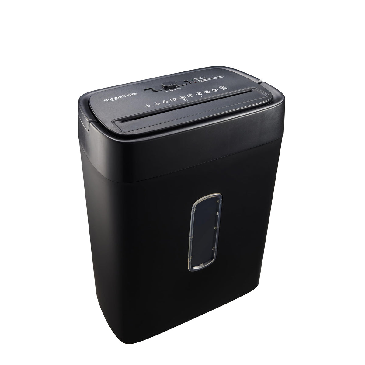 Amazon Basics 12-Sheet Cross-Cut Paper and Credit Card Shredder with Overheat Protection, Black (New Model)