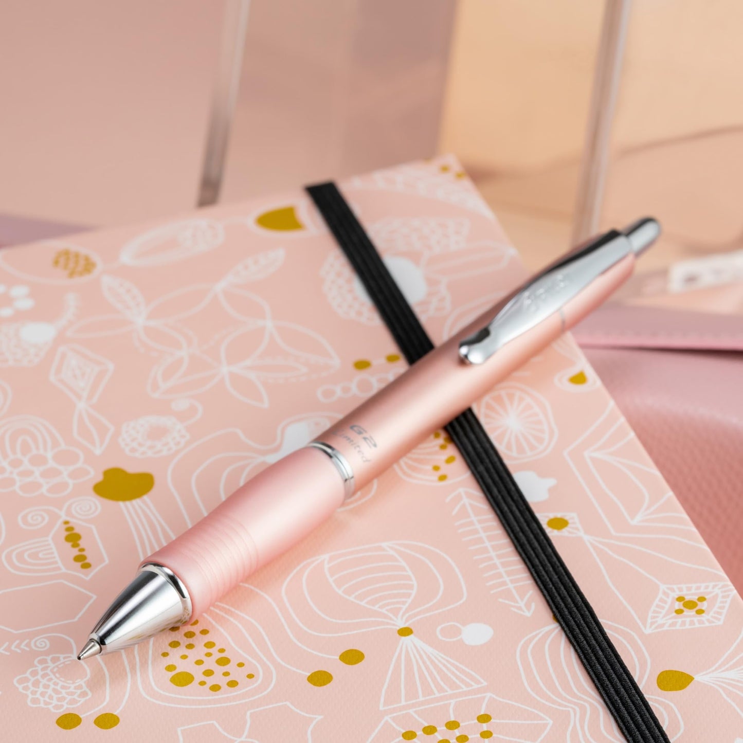 Pilot G2 Limited Premium Metal Gel Pen, Fine Point, 0.7 mm, Assorted Barrel Color, Black Ink