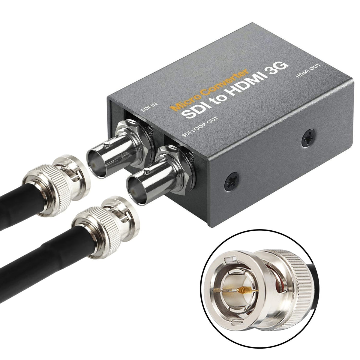 XRDS -RF 100FT SDI Cable - 75 Ohm RG59 BNC Male Cable for 4K 1080P 3G/6G HD SDI Camera Monitor Video Recorder SDI to HDMI Converter Splitter Security Camera