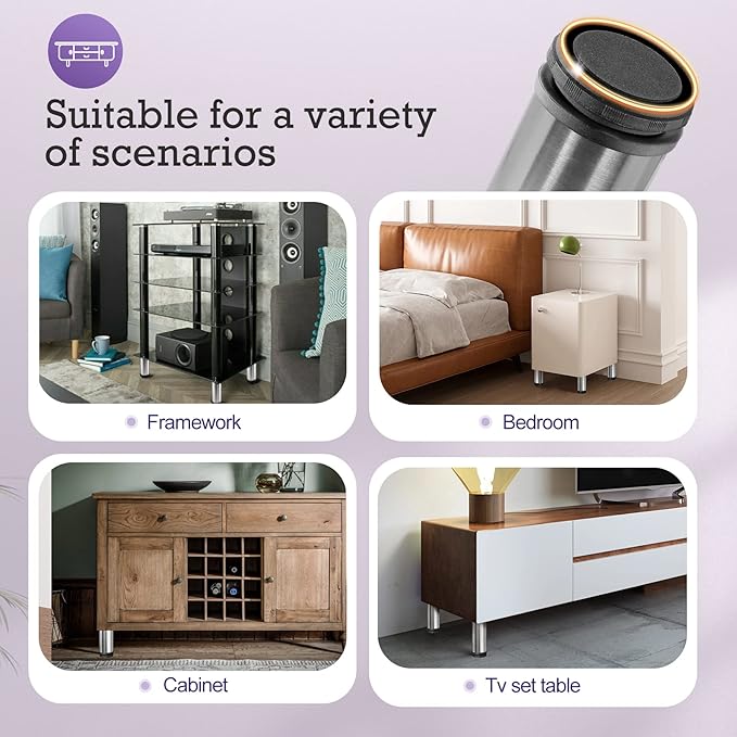 2.5 Inch Metal Furniture Legs