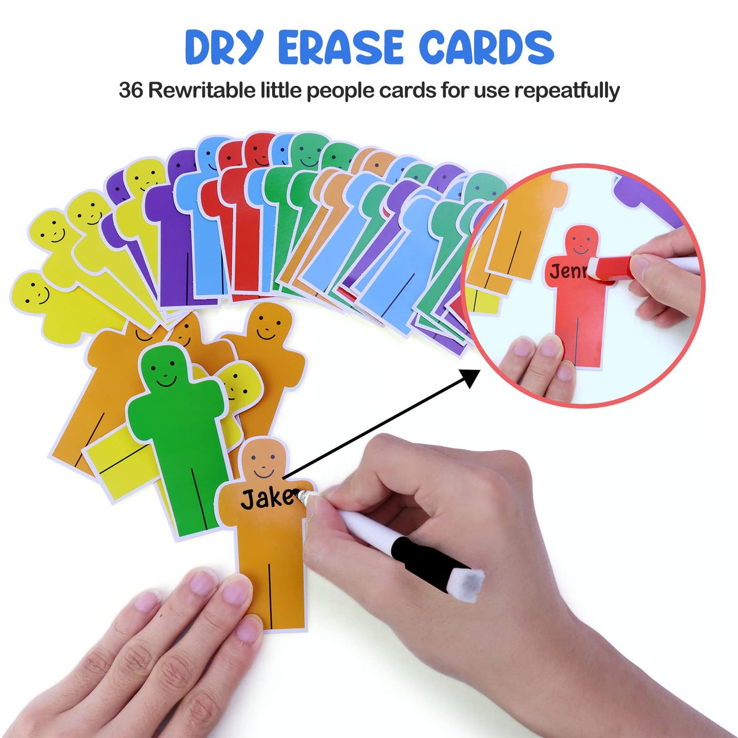 Auchq Classroom Attendance Chart Helping Hands Pocket Chart,Durable Classroom Management Pocket Chart for for Classroom,Homeschool,Preschool Supplies