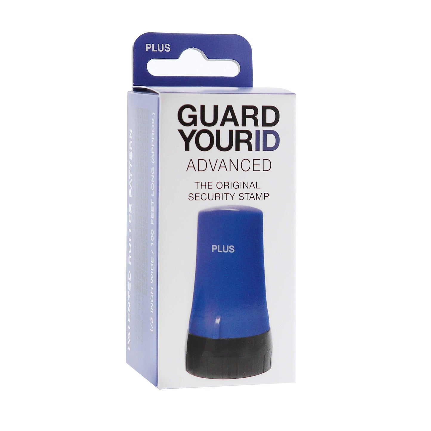 Guard Your ID Advanced Roller 2.0 Identity Theft Prevention Security Stamp Blue