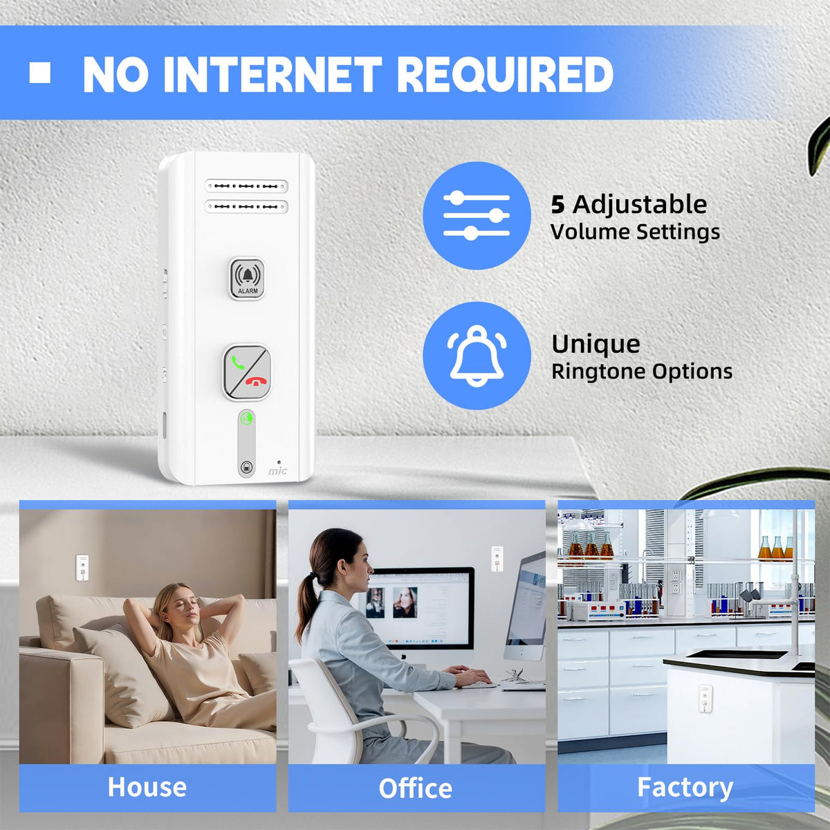 2 Way Intercoms Wireless for Home Office,2026 Upgraded Magnetic Adsorption Long Range Intercom System,Portable Room to Room 30 Days Long Standby Time 5 Level Volume Adjustment, Expand to 5 Intercoms