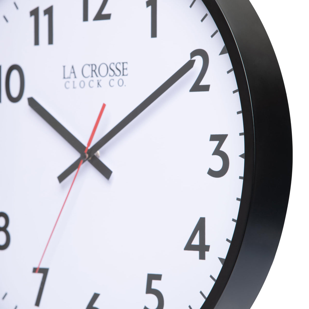 La Crose Clock 404-3841-INT 16-Inch Commercial Silent Sweep Analog Quartz Clock