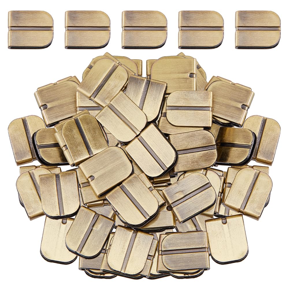 SUPERFINDINGS 50Pcs Book Corner Protectors Antique Bronze Guard Edge Covers Alloy Corner Guards Decorative Book Scrapbooking Angle Protector for Scrapbooking Photo Album Book Menus Notebooks
