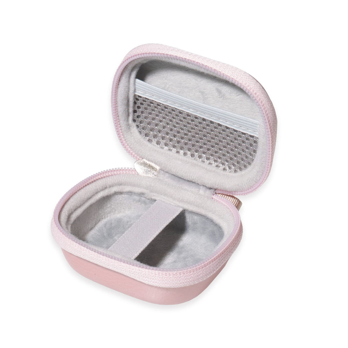 CaseSack Case for TAGRY X08 Bluetooth Headphones True Wireless Earbuds 60H, mesh Pocket for Charge Cable (Rose Gold)
