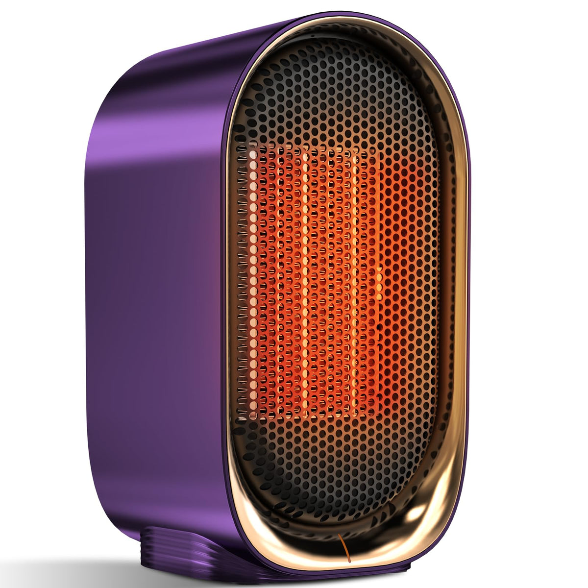 QQT Space Heater,Portable Mini Energy Efficient Space Heaters for Indoor Use,2-Speed Portable Heater Fan for Office with Adjustable,Triple Protection,Suitable for Bedroom,Office and Indoor Use(Purple)