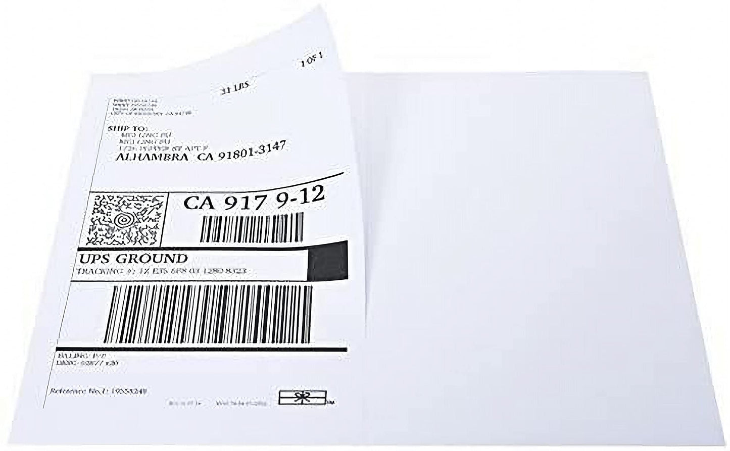9527 Product 8.5" x 5.5" Half Sheet Self Adhesive Shipping Labels for Laser & Inkjet Printers, Easy to Peel Label, 100 Sheet 8.5 x 11 Address Labels, 2 Labels per Sheet (200 Labels)