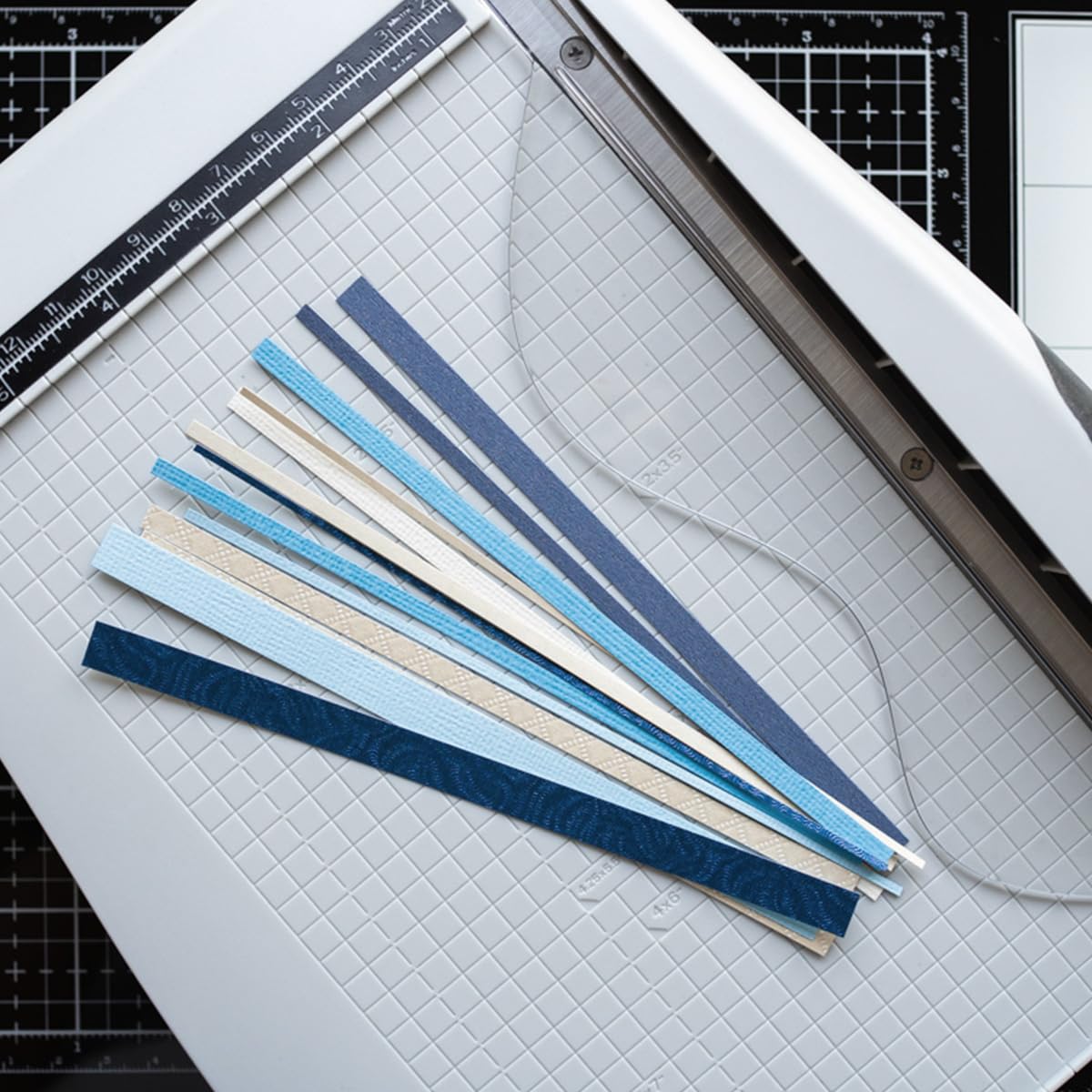 Tonic Studios Paper Cutter Tool - Guillotine Paper Trimmer for Scrapbooking, Vinyl, and Craft Paper - 8.5 Inch Cutting Length with Ruler and Grid Lines