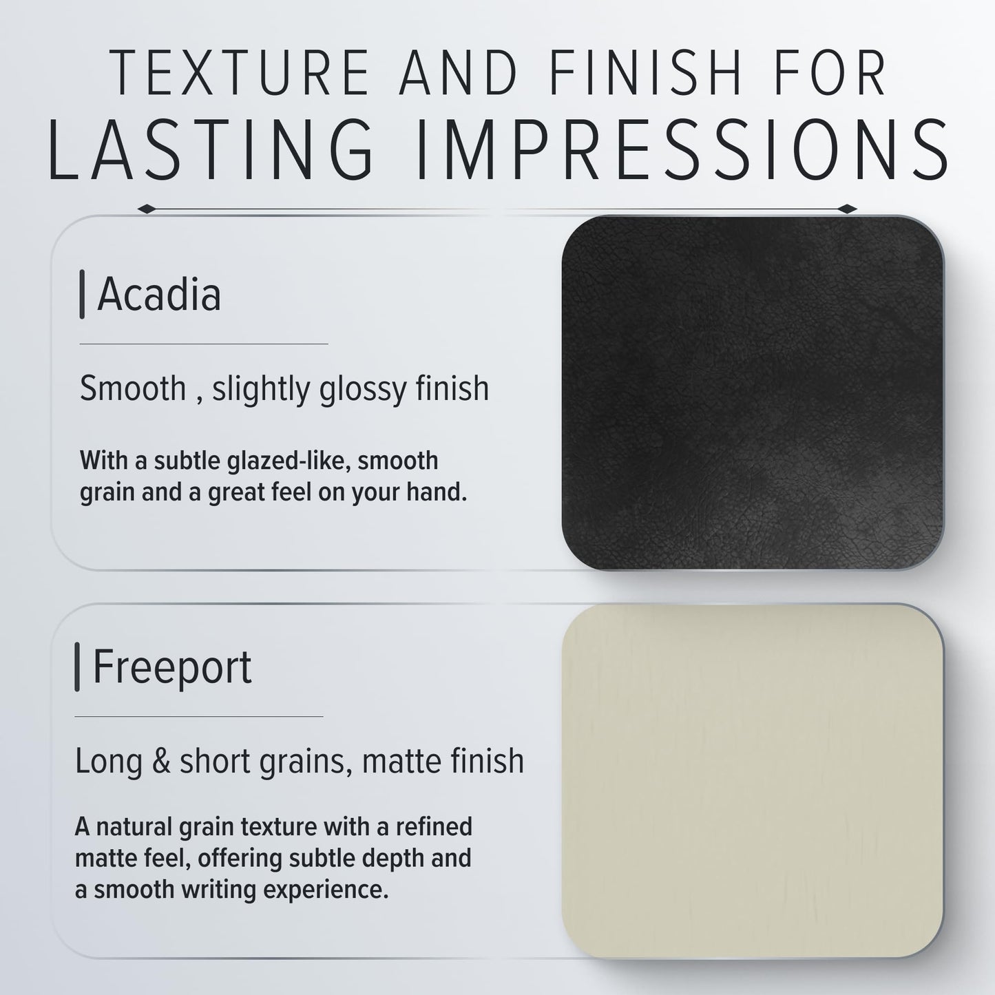 Gallery Leather Guest Book - Great for Wedding, Reception, Baby and Bridal Shower, Birthday Party and Vacation Home - 192 Lined Pages to Sign In, add Polaroid Photo - Hardcover 9x7" - Acadia Black