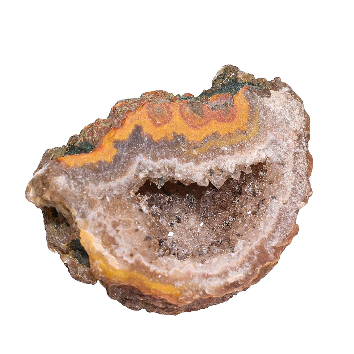 dssmboom Natural Agate Geode Crystal Cluster Collectible Mineral Specimen, Irregular Agate Druzy Stone for Reiki Healing and Home Decor, 0.02-0.11 LB