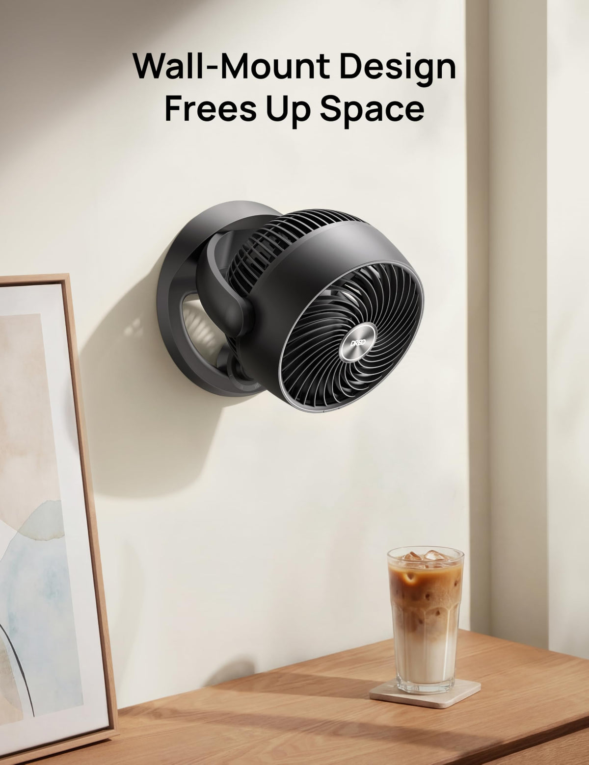 DREO Fan for Bedroom, 12 Inches, 70ft Powerful Airflow, 25db Quiet Table Air Circulator Fans for Whole Room, 120° Adjustable Tilt, 3 Speeds, Desktop Fan for Home, Office, Kitchen