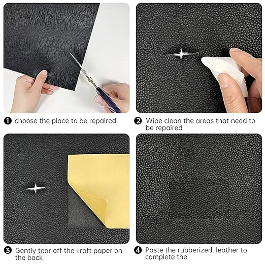 Leather Repair Patch Tape Yellow 3 x 60 inch Self Adhesive Leather Repair Tape
