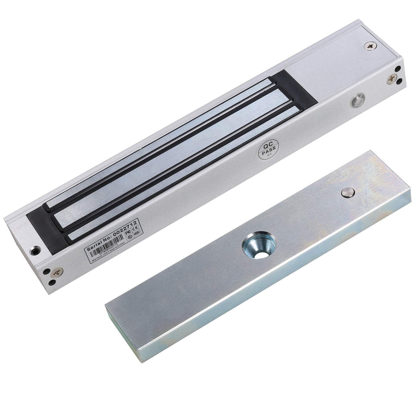 UHPPOTE Remote Door Access Control System 600Lbs Electromagnetic Lock Kit with Z&L Bracket for Inswinging Door