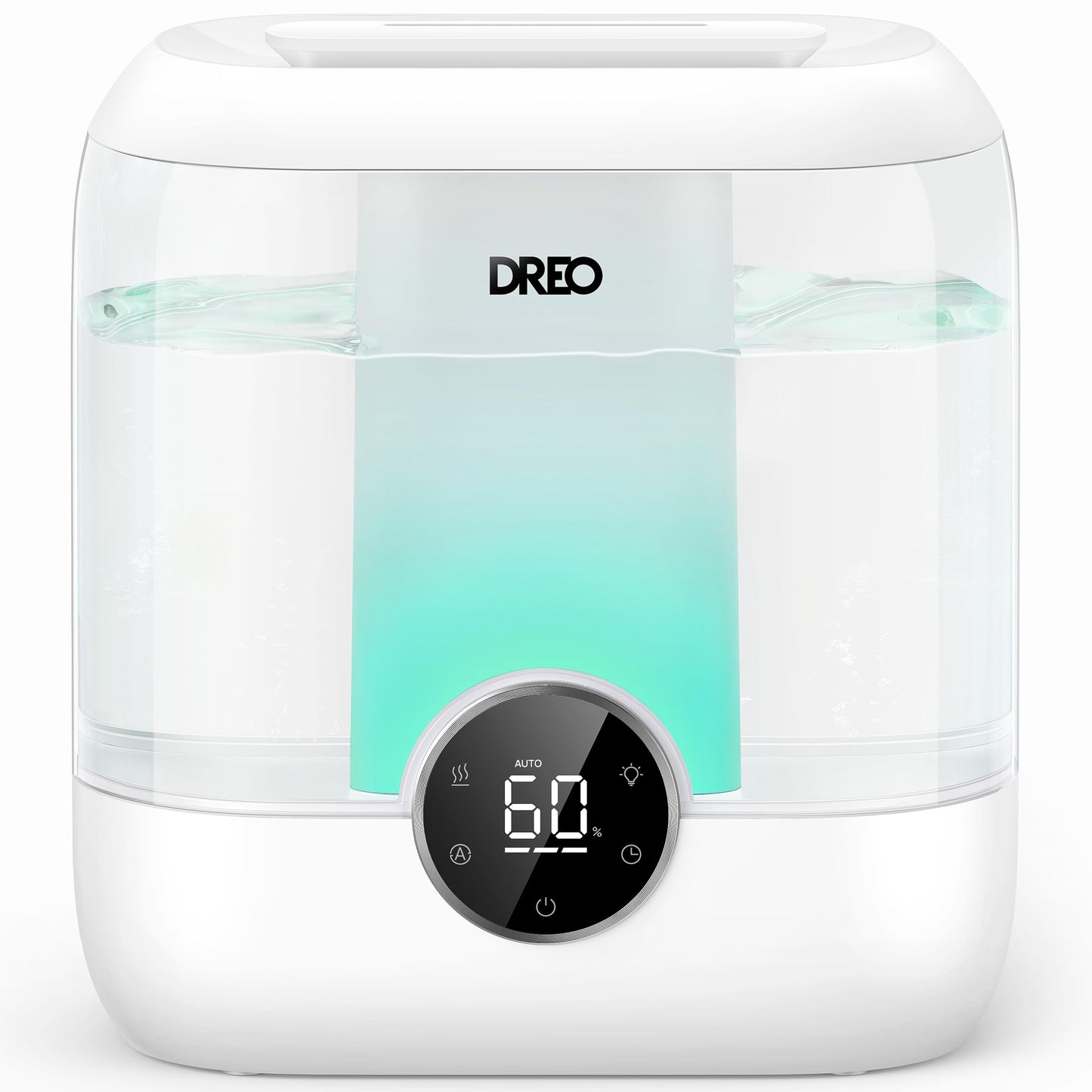 DREO Humidifiers for Bedroom, 6L Easy to Fill & Clean, 60H Runtime for Large room, 28 dB Quiet Cool Mist Air Humidifier for Plant, Baby Nursery, Home, Indoor, Night Light, Precise Humidity Control