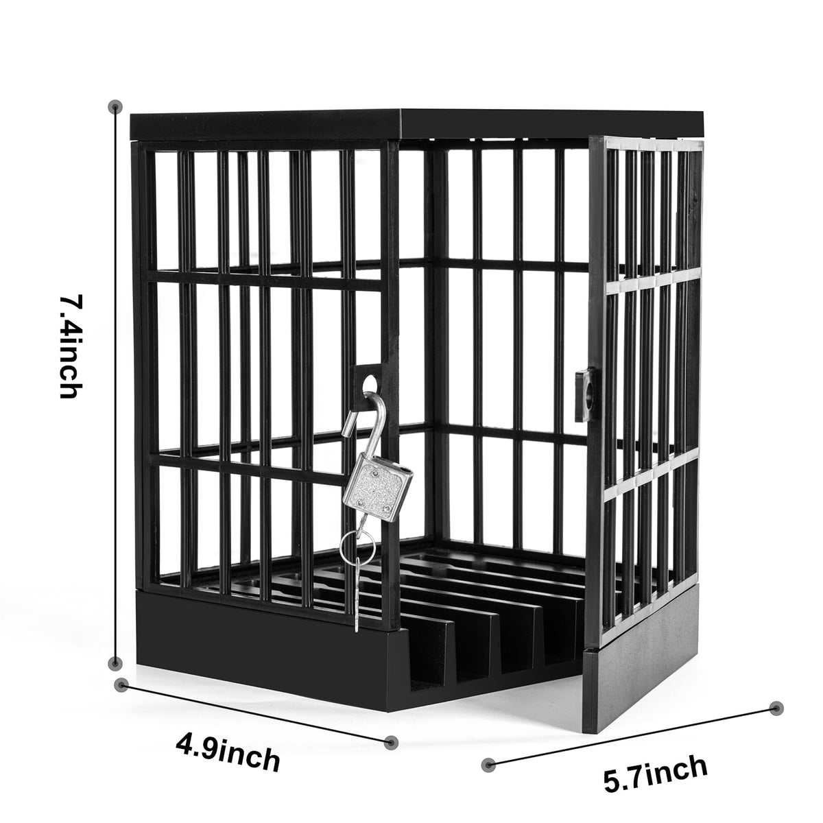 Gemaxvoled Cell Phone Jail Lock Box, Mobile Phones Prison Lockable Cage for Classroom Family Time Party