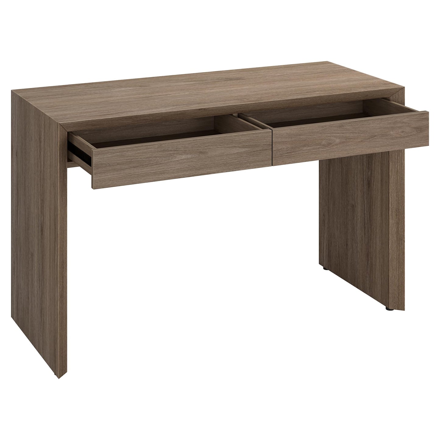 Henn&Hart 48" Modern Rectangular Wooden Home Office Desk Computer Desk Writing Table with 2 Storage Drawers for Home Office, Weathered Gray