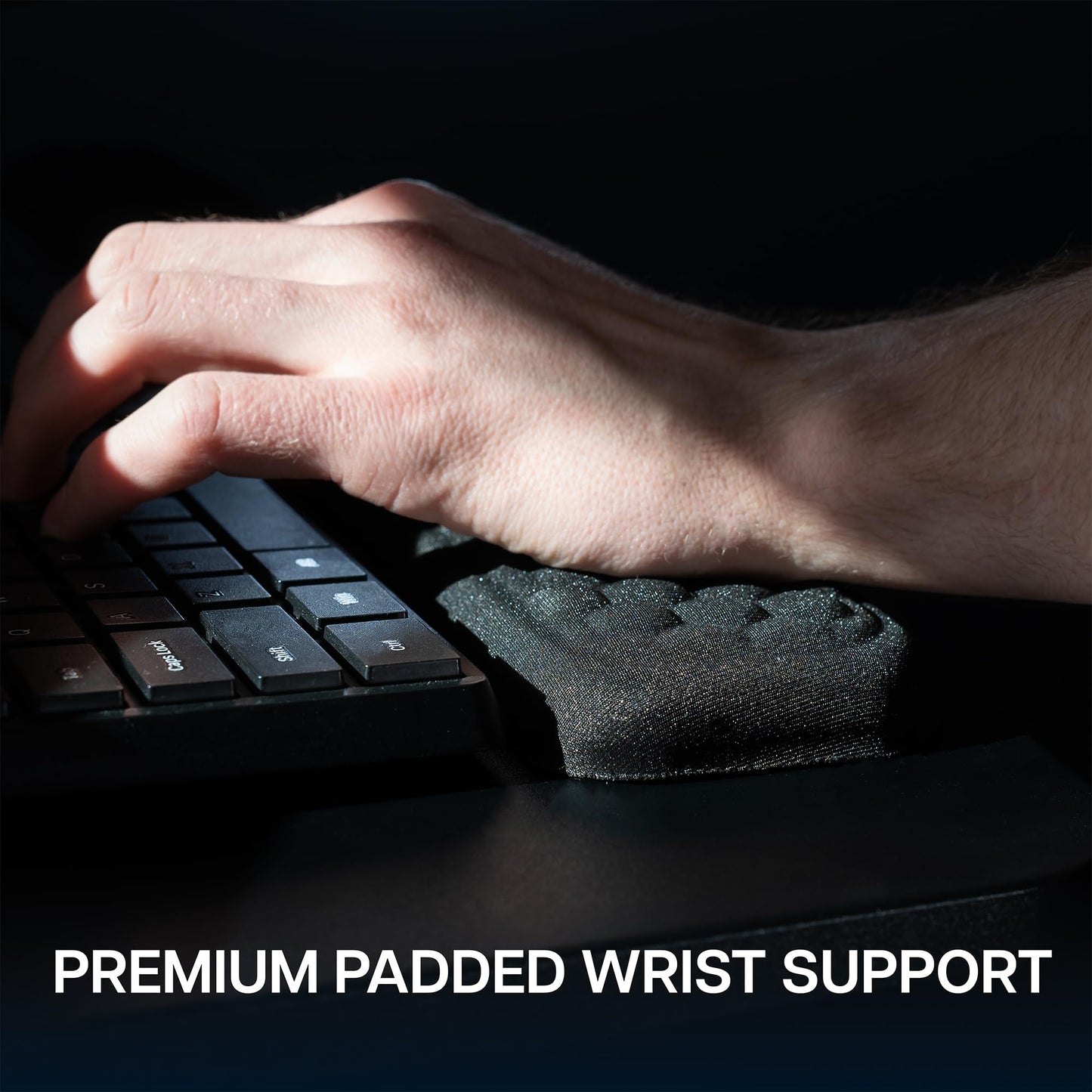 VIVO Premium Adjustable 27 x 11 inch Computer Keyboard and Mouse Platform Tray, Ergonomic Under Table Desk Mount Drawer with Padding, Black, MOUNT-KB27P-B