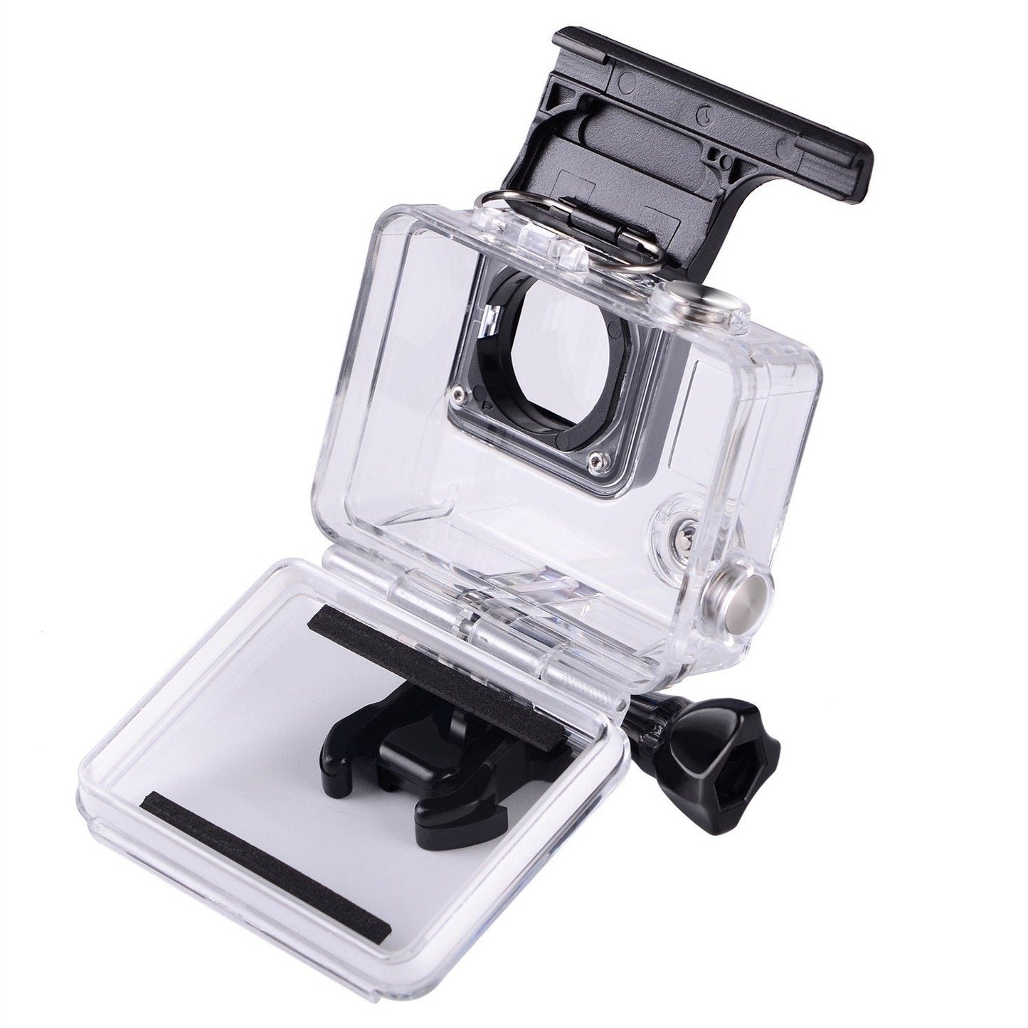 Suptig Replacement Waterproof Case Protective Housing for GoPro Hero 4, Hero 3+, Hero 3 Accessories Action Camera for Underwater Use - Water Resistant up to 147ft (45m)